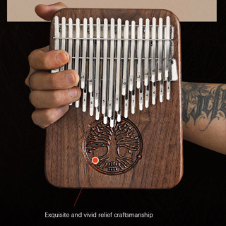 คาลิมบา kalimba 34 คีย์โทน แบบเพลทใหม่ พร้อมกล่อง คาริมบ้า Mbira คาลิมบ้า HLURU แท้ Finger piano - Thumb Piano Acoustic