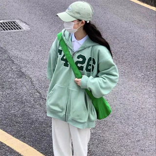 KKS เสื้อกันหนาว เสื้อฮู้ด แขนยาว 2025สินค้ามาใหม่ เกาหลี ใส่สบายๆ หลวม
