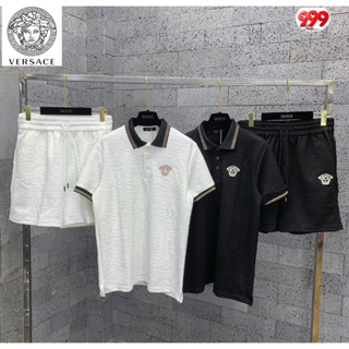 ชุดเซทผู้ชาย Versace 🏷️เสื้อ + กางเกงขาสั้น 👨🏻Hiend 1:1 | เสื้อผ้าแบรนด์เนม