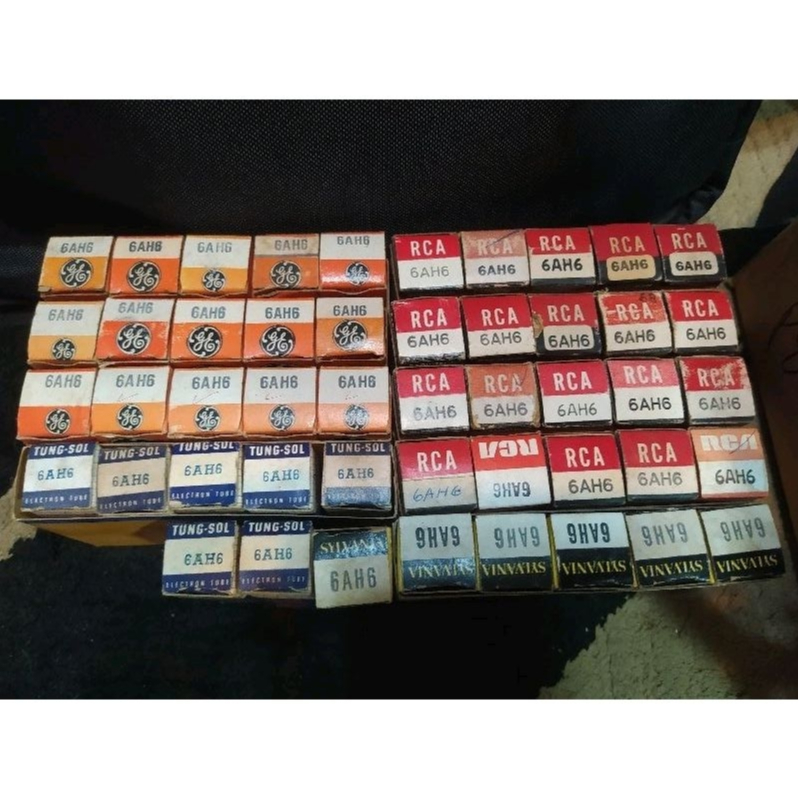 6j5,6Zh5P ใช้ 6AH6 upgrade หรือแทน 6J1ก็ได้ USA tube  ขาย ราคา/คู่
