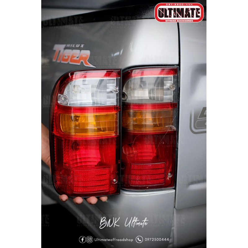 ของแท้💯% ไฟท้าย Tiger D4D 2002-2004 พร้อมขั้วไฟ หลอดไฟแท้อะไหล่แท้ Toyota