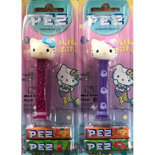 PEZ (เพซ) ลูกอมรสผลไม้ พร้อมแท่งการ์ตูนหัวโต ลาย Kitty ลูกอมหมดอายุ 🍬