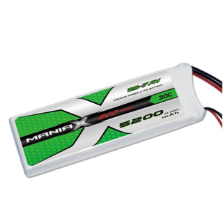 [แบตเตอรี่ 2เซล] ManiaX 2S 7.4V 5200mAh 30C XT60 Lipo Battery Pack