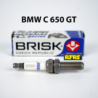 หัวเทียน BRISK X-Line 4 เขี้ยว แกนเงิน BMW C 650 GT Spark Plug (9X01ROC) รองรับทุกน้ำมัน Made in EU