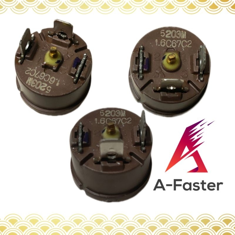 เเท้ 100% โอเวอร์โหลดตู้เย็น แบบกลม  HITACHI 6243M 1.6C67C2 สีน้ำตาล โอเว่อโหลดตู้เย็น รีเลย์ตู้เย็น - รูปที่ 2