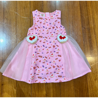 Cheescake dress 3T สำหรับน้อง 2-3 ขวบ ใส่แค่ครั้งเดียว ใหม่มาก จากร้าน Eclair Fait de Couer