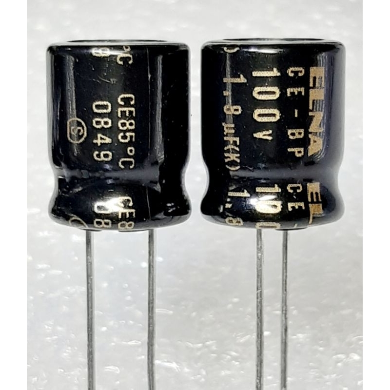 Elna CE-BP 1.8uf 100v capacitor bipolar bp คาปาซิเตอร์ ตัวเก็บประจุ ไบโพลาร์ ไบโพล่า ไม่มีขั้ว