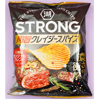 Koikeya STRONG Potato Chips (Crazy Spicy) 53g. โคอิเกะยะมันฝรั่งทอดกรอบรสสตรอง (สไปซี่) 53กรัม.