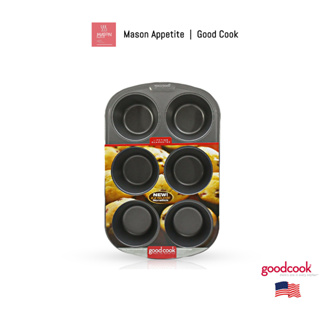 04033 GoodCook Non-Stick Muffin Pan 6cp  พิมพ์อบมัฟฟิน กู๊ดคุก 6 หลุม