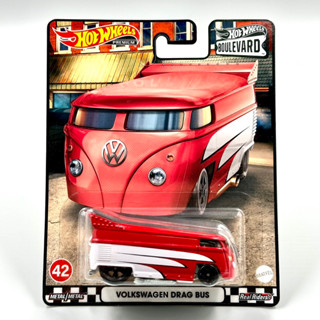 Hotwheels Premium | Volkswagen Drag Bus ล้อยาง สเกล 1:64