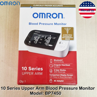 OMRON® 10 Series Upper Arm Blood Pressure Monitor, Model: BP7450 ออมรอน เครื่องวัดความดันโลหิต แบบไร้สาย สำหรับต้นแขน