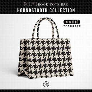 กระเป๋า Mini Book tote bag HOUNDSTOOTH COLLECTION รหัส TFA00079 #ไม่ใส่ชื่อ #SOdAbag