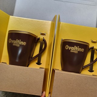 Ovaltine swiss chocolate mug แก้วมัค แก้วโอวัลติน ริช สวิส ช็อคโกแลต