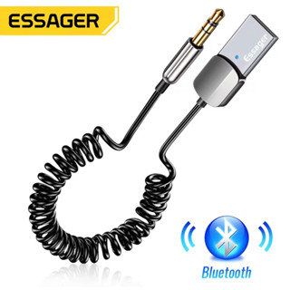 Bluetooth Aux อะแดปเตอร์ Dongle USB ถึง3.5มม.แจ็ค Aux Bluetooth 5.0ชุดแฮนด์ฟรีสำหรับตัวรับสัญญาณ BT เครื่องส่งสัญญาณ