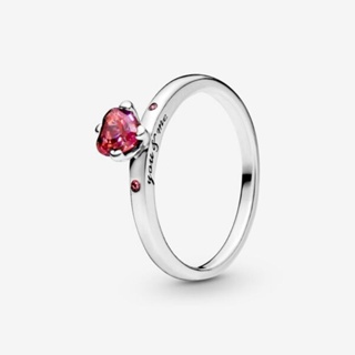 (พร้อมส่ง)*New*Pandora Sparkling Red Heart Ring