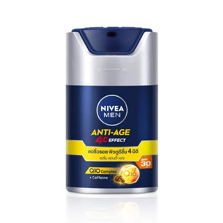 NIVEA Men นีเวีย เมน เซรั่มบำรุงผิวหน้า โฟร์ดี แอนตี้-เอจจิ้ง ซุปเปอร์ เอสพีเอฟ30 ขนาด 45 มล. 4D Anti-Aging Super Serum