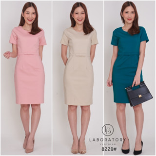 ลด 130.- ขั้นต่ำ 1,000.- พิมพ์"WYEYAY"เดรส 8229# Bow dress