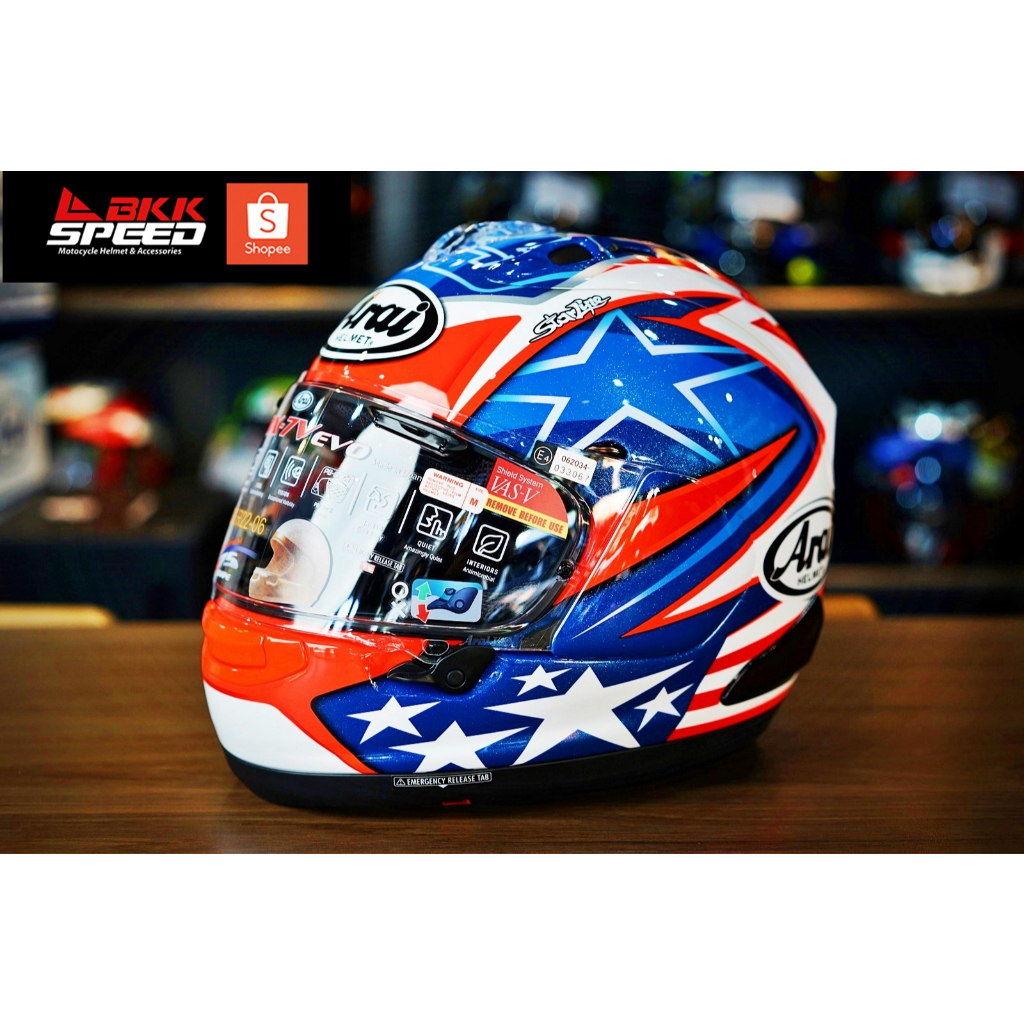 Arai RX7V EVO Hayden SB ลายหายาก ลงกี่รอบก็หมด ลอตนี้ ECE R22-06