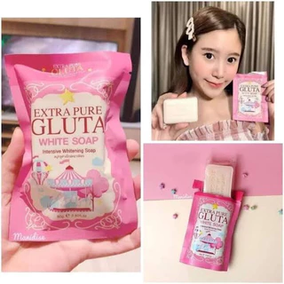 Extra Pure Gluta White Soap สบู่ กลูต้า เอ็กซ์ตราเพียว 80g