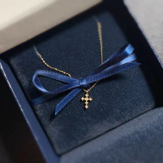♡iwtb พรี10วัน สร้อยคอจี้ไม้กางเขน 18K จี้เล็กมินิมอล