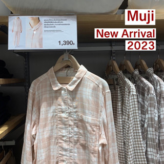 มูจิMuji 👧🏻ชุดนอนผู้หญิง Woman (รุ่นใหม่) ไร้ตะเข็บข้าง -รับหิ้วร้านมูจิ ของแท้