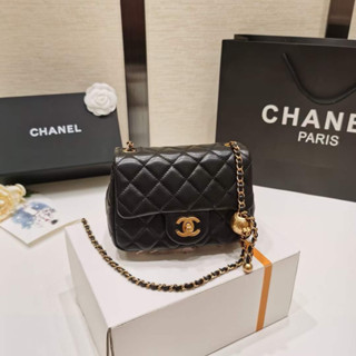 กระเป๋า CHANEL BAG FLAP WITH ADJUSTABLE CHAIN IN 17CM  งานvip