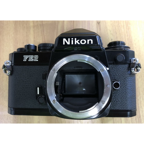 กล้องฟิล์มมือสอง Nikon FE2 Black สีดำ สภาพสวยงามใช้งานได้สมบูรณ์