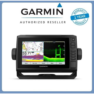 Garmin ECHOMAP UHD2 72cv เมนูไทย+GT20-TM แถมฟรี แผนที่ทะเล Bluechart g3