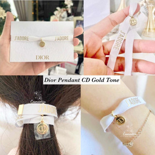 Dior Pendant CD Gold Tone จี้ Dior พร้อมริบบิ้น