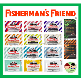 (แบ่งขาย) ฟิชเชอร์แมน Fisherman's Friend 25g. จำนวน 1 ซอง เม็ดอม ลูกอม ฟิชเชอร์แมนส์ เฟรนด์ 25 กรัม ชุ่มคอ Fisherman