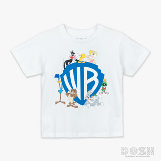 DOSH KIDS UNISEX T-SHIRTS WB เสื้อยืดคอกลม แขนสั้น เด็กชาย-เด็กหญิง FDWABT5000-OW