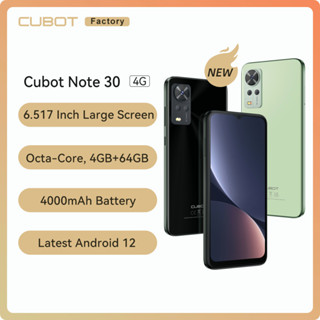 Cubot Note 30, Android Smartphone, Octa-core, 4GB+64GB(256GB Extended), 6.517-Inch Screen, 4000mAh, 20MP,Dual SIM