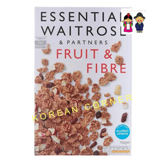 WAITROSE Fruit &amp; Fiber โฮลวีทซีเรียล ผลไม้แห้ง ไฟเบอร์สูง นำเข้าจากอังกฤษ