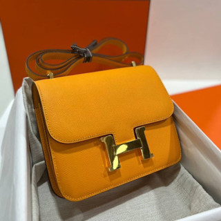 กระเป๋าสะพาย 18 EPSOM  JAUNE Dor COLOR  GOLD buck STAMP Z