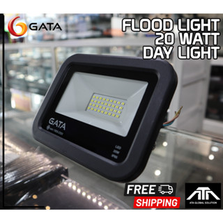 (สี Day light ) GATA 20W สปอร์ตไลท์ LED  Floodlight Slim เหมาะสำหรับการใช้งานส่องแสงสว่างบริเวณทั่วไป