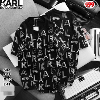 karl เสื้อยืดแขนสั้น