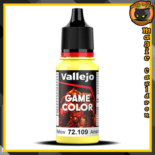 Toxic Yellow 18ml. New Vallejo Game Color สีอะคริลิคสูตรน้ำ