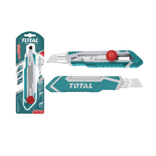 Total มีดคัทเตอร์ อเนกประสงค์ ใบมีด 18 มม. รุ่น THT511826 ( Utility Snap-Off Blade Knife )