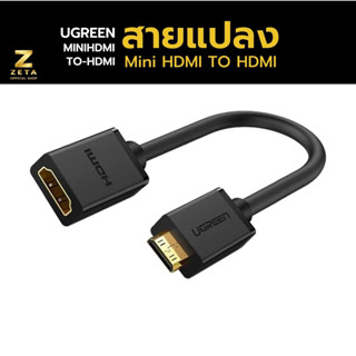 Ugreen 4K Mini HDMI to HDMI Adapter สายแปลง สำหรับต่อกล้อง กับกล่อง Capture Card สายแปลงต่อจอ