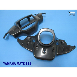 YAMAHA MATE111 MATE 111 HEADLIGHT COVER SET "BLACK"  - หน้ากากหน้า ชิ้นบน และ ชิ้นล่าง สีดำ สินค้าคุณภาพดี