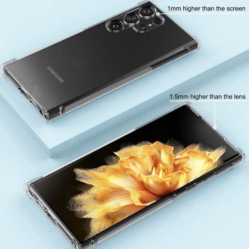 เคสใสกันกระแทก Samsung Galaxy S23 FE S23 ultra S23 plus S23 เคสใส กันกระแทกขอบมุม