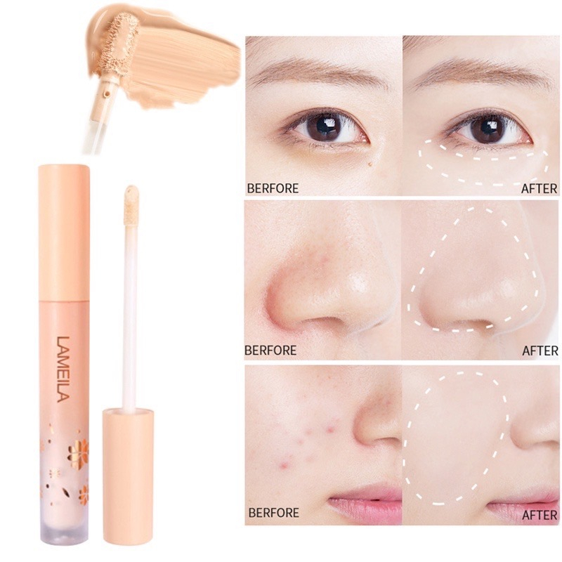 Lamela#1039 คอนซีลเลอร์ เนื้อลิขวิด กันน้ํา กันเหงื่อ ติดทนนาน ให้ความชุ่มชื้น ไม่หลุดลอก ปกปิดรอยคล้ําใต้ตา สิวบนใบหน้า