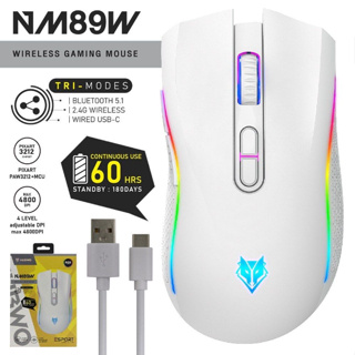 Nubwo เมาส์เกมมิ่ง รุ่น NM-89W เมาส์ไร้สาย Gaming Mouse LED ของแท้ พร้อมส่ง เม้าเล่นเกม เม้าเกม เมาส์เกม