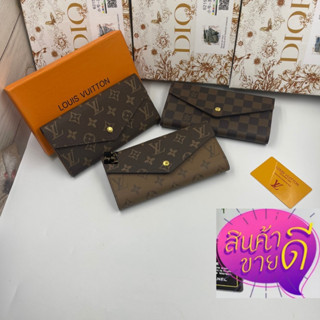 กระเป๋าตังค์ใบยาว หสุยล์ สินค้าพร้อมกล่องพร้อมส่งงานจริงจากร้าน สวยมากค่ะ ขนาด7.5 นิ้ว