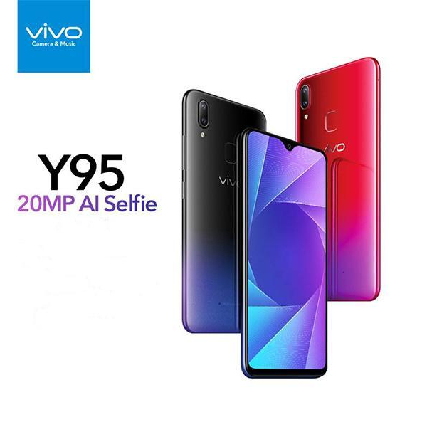 [พร้อมส่ง] มือถือVIVO Y95 (แรม 8 GB รอม 256 GB) (แถมฟิล์มกระจกฟรีและอุปกรณ์ครบชุด) รับประกันสินค้า 1 ปี พร้อมส่ง