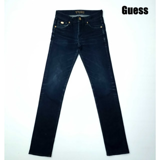 ยีนส์ Guess เอว 30 สีเข้ม เฟดสวย ขาเดฟ