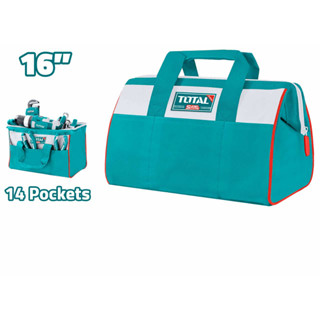 Total กระเป๋าเครื่องมือช่าง 16 นิ้ว รุ่น THT261625 (Tools Bag) กระเป๋าผ้า
