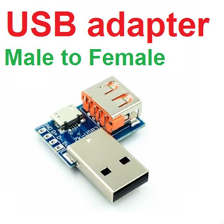 USB adapter board male to female to microUSB to header/Type-C 4P 2.54mm straight plug