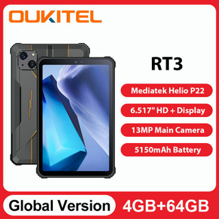 Oukitel RT3 Mini Rugged Tablet 8 Inch HD+ 5150 mAh 4GB+64GB Android 12 Tablets IP68&amp;amp;IP69K waterproof Helio P22 16MP