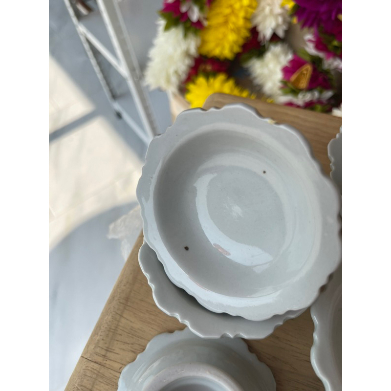 DG12- ❌รุ่นตำหนิ📍 งดดราม่า ❌พานเซรามิคขนาด 3 นิ้วรุ่นมีรอยจุดดำใหญ่เป็นตำหนิไม่ส่งผลต่อการใช้งาน - รูปที่ 4